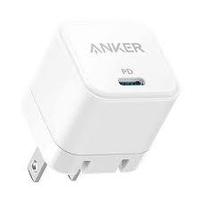 ANKER POWER PORT3 20W CUBE WHITE FOLDABLE MOBILE CHARGER