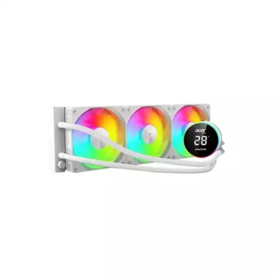 ACER AC360YN WHITE 360mm LIQUID COOLER WITH TEMPERATURE DISPLAY